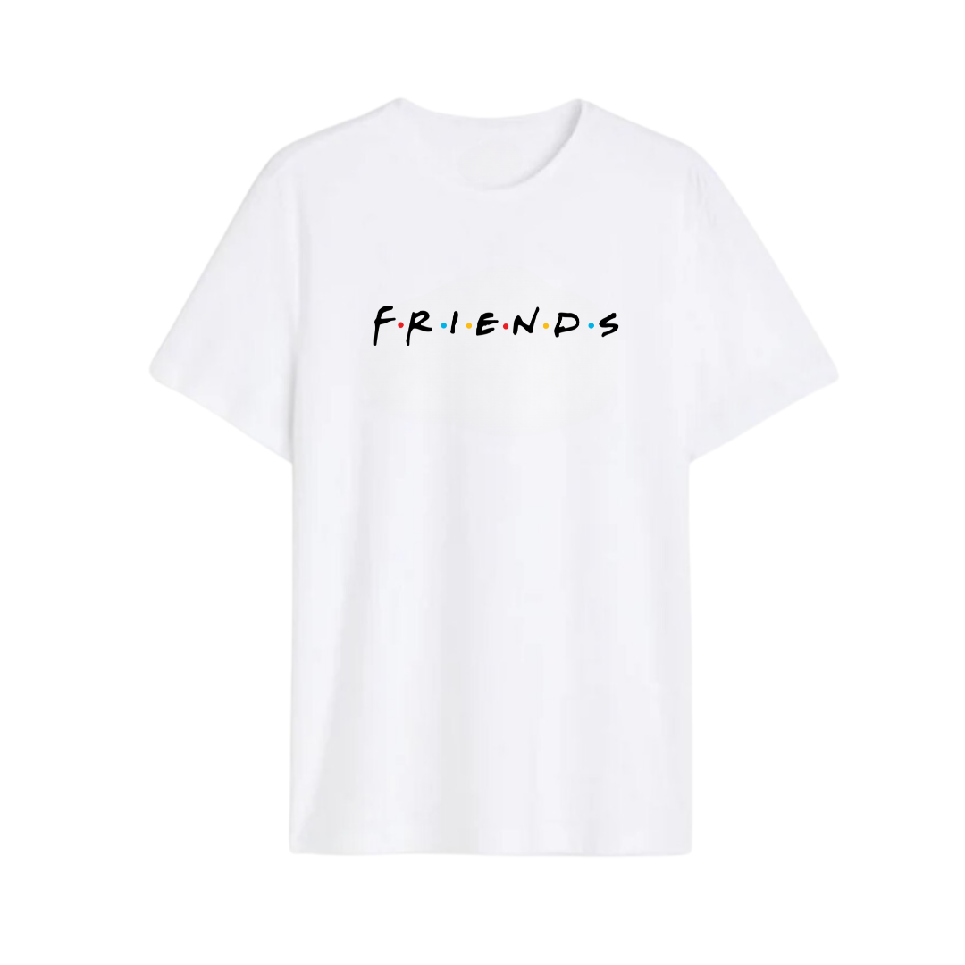 Polera Logo Friends (Blanca)