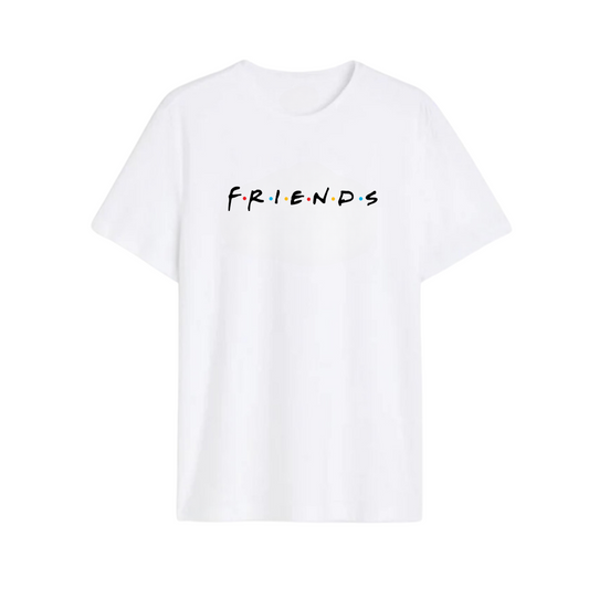 Polera Logo Friends (Blanca)