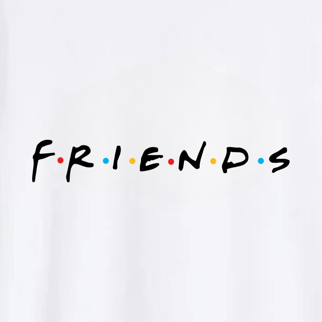 Polera Logo Friends (Blanca)