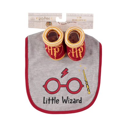 Conjunto de babero y botín unisex para recién nacido Harry Potter