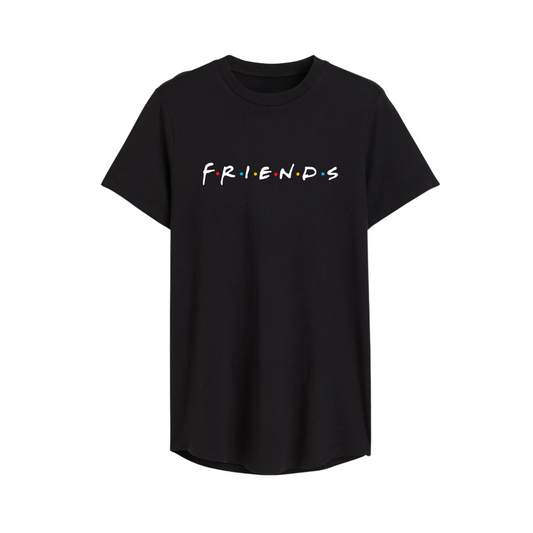 Polera Logo Friends (Negra)