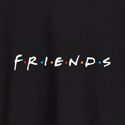 Polera Logo Friends (Negra)