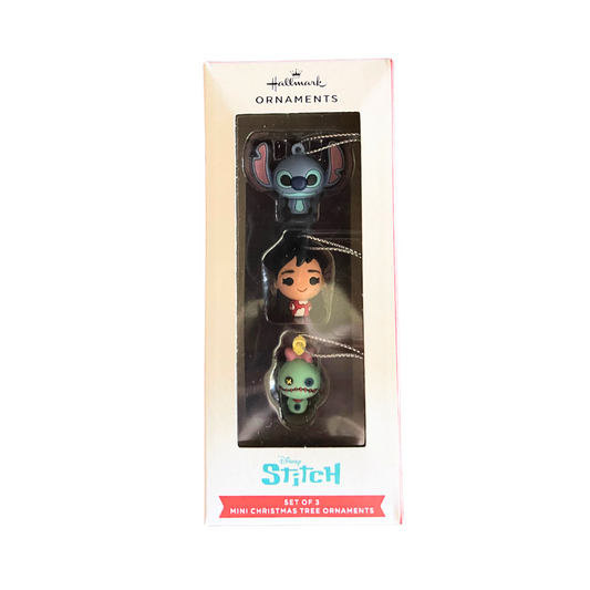 Adornos mini de Navidad Hallmark Lilo & Stitch